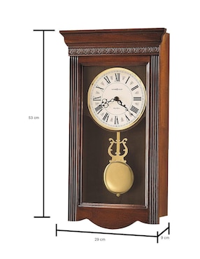 Reloj de pared Howard Miller Eastmont de madera