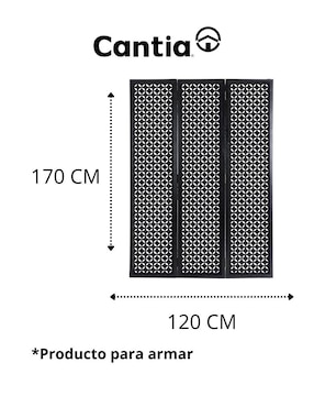 Biombo Cantia Tukums 3 paneles de madera