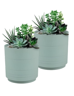 Set maceta Xtellar de plástico con sistema automático de riego