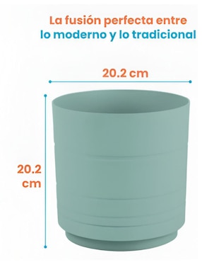 Set maceta Xtellar de plástico con sistema automático de riego