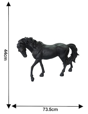 Figura de caballo Running Decora Decoración de resina