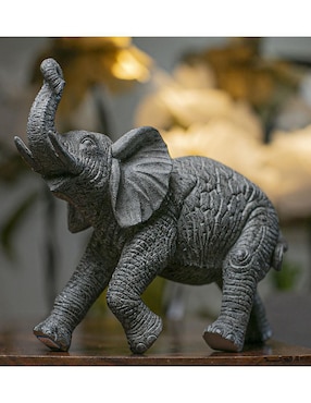 Figura de elefante Running Decora Decoración de resina