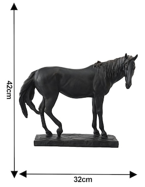 Figura de caballo Running Decora Decoración de resina