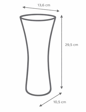 Florero Ideen Nacar de cristal