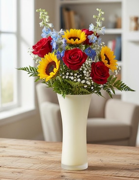 Florero Ideen Nacar de cristal