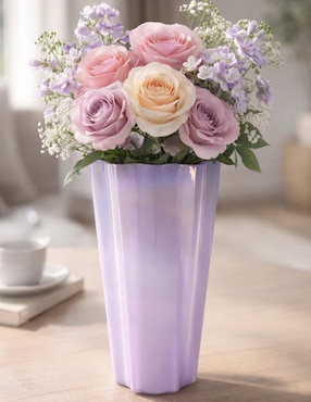 Florero Ideen Aurora de cristal