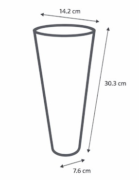 Florero Ideen Tornasol de cristal