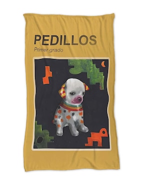 Frazada de tejido flannel Juana Gallo Curiosidades unisex