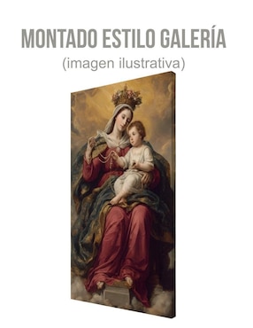 Cuadro Vírgen del Rosario técnica impresión Generica Religioso