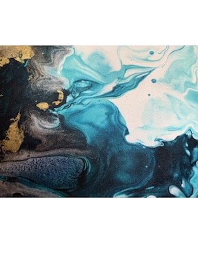 Cojín decorativo Nataly Rodriguez sublimado Aguamarina azul