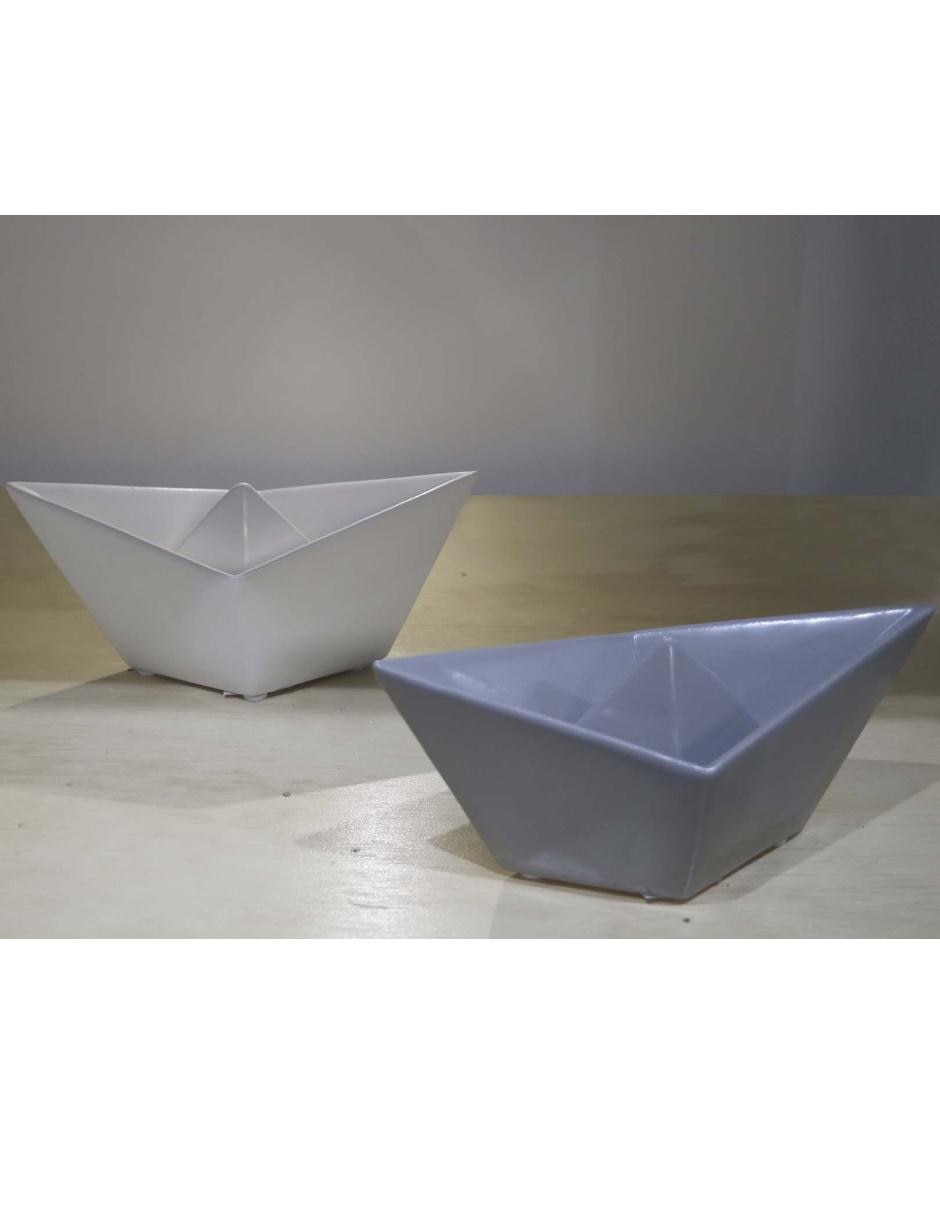 Figura decorativa de barco Nórdico de cerámica 5