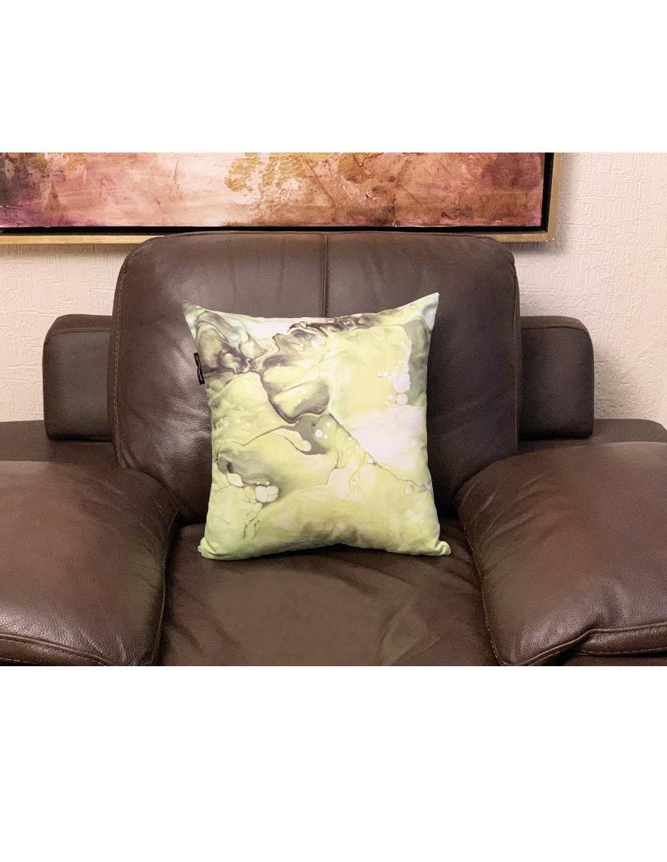 Cojín decorativo sublimado Gelato verde 7