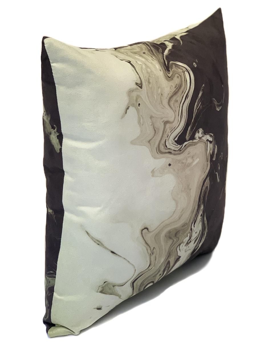 Cojín decorativo sublimado Gemini blanco con negro 6