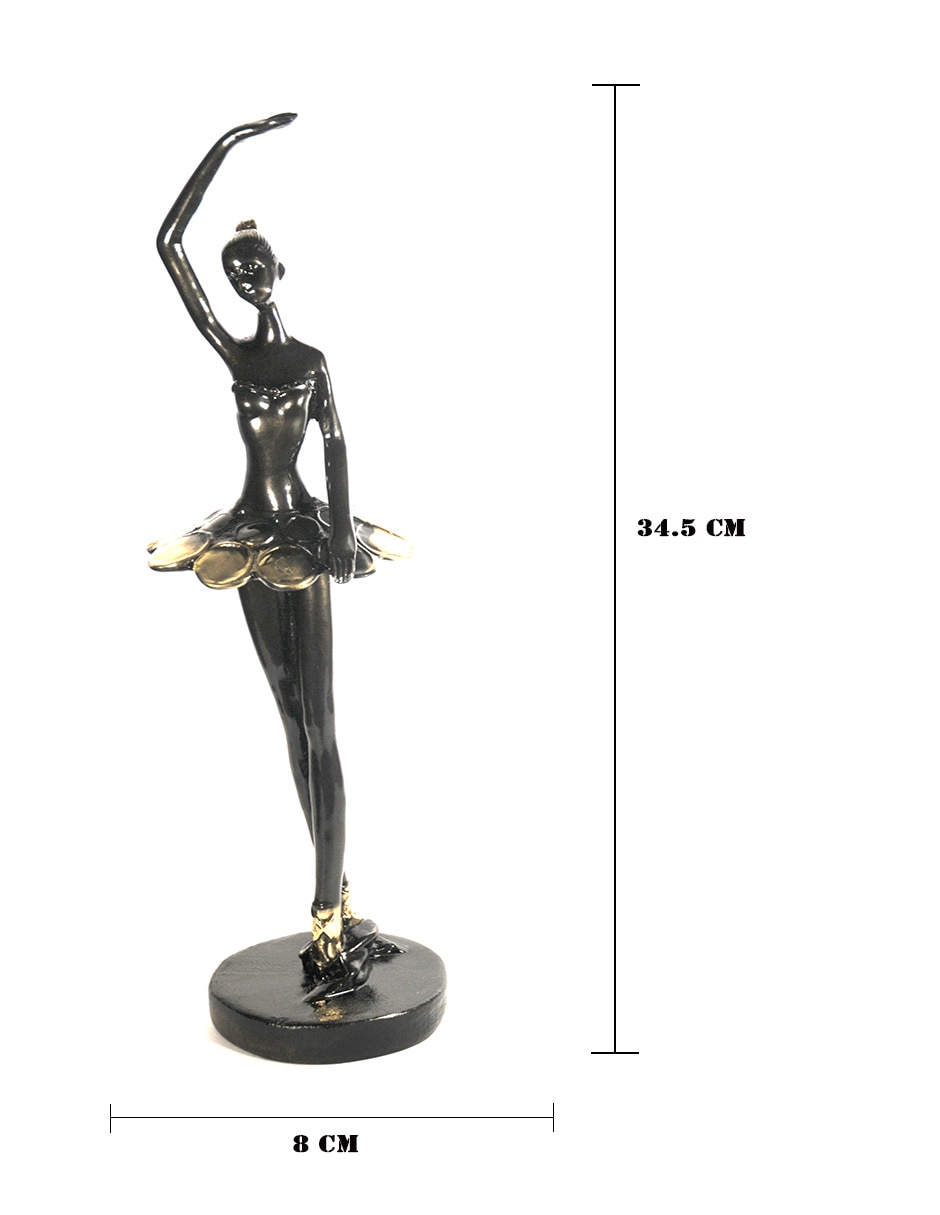 Figura de bailarina de metal 3