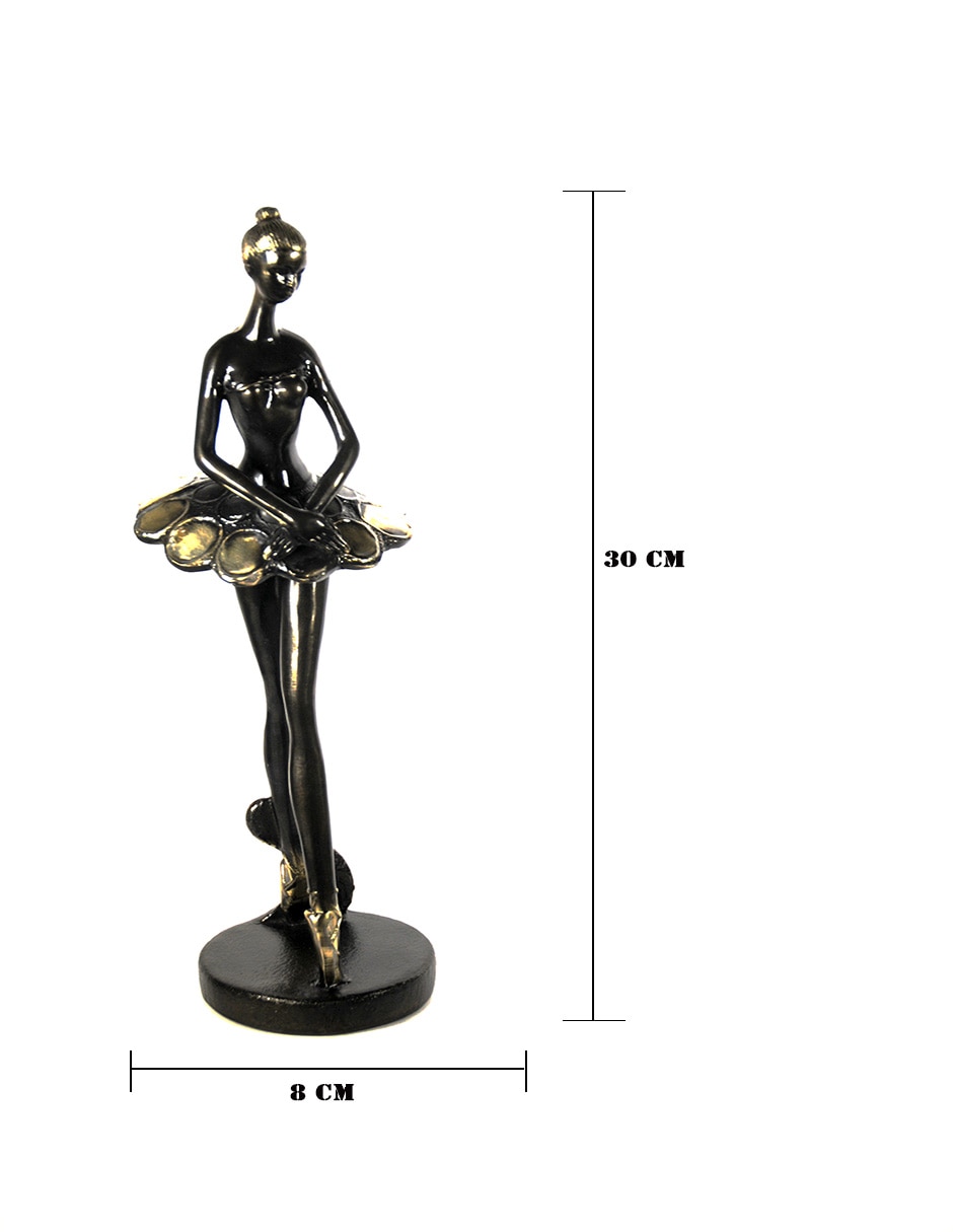 Figura de bailarina de metal 6