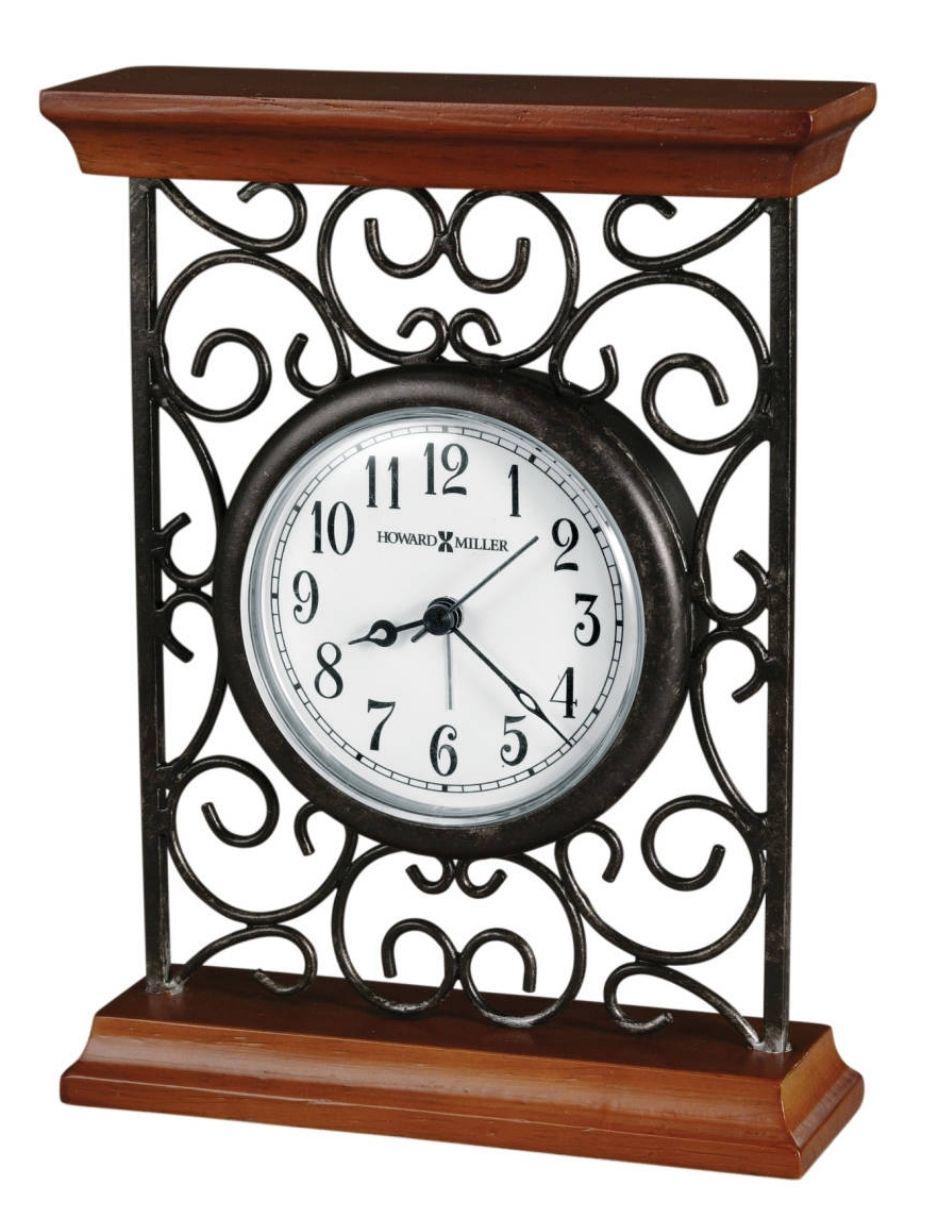 Reloj de mesa Howard Miller de acero inoxidable