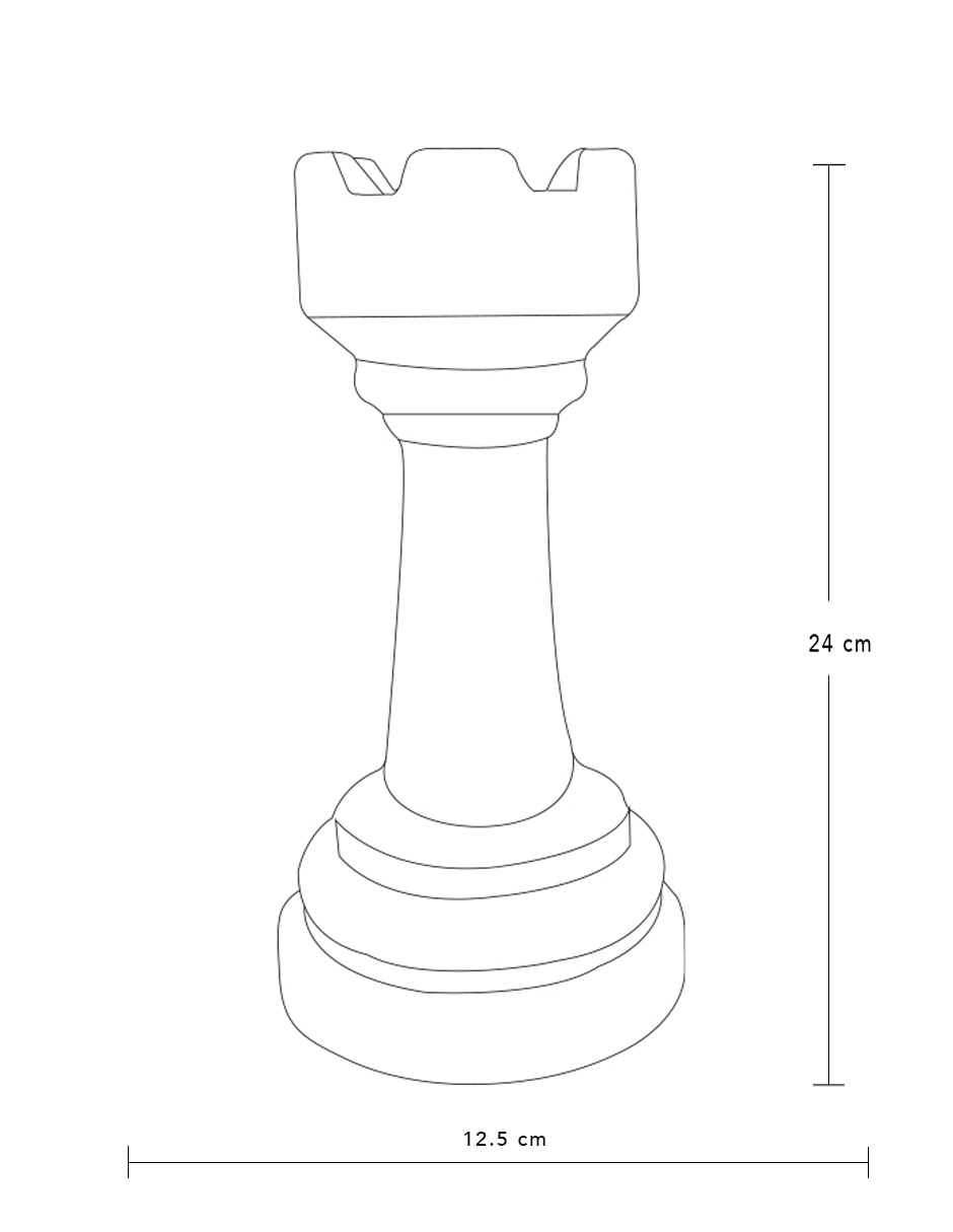 Figura de torre de cerámica 8
