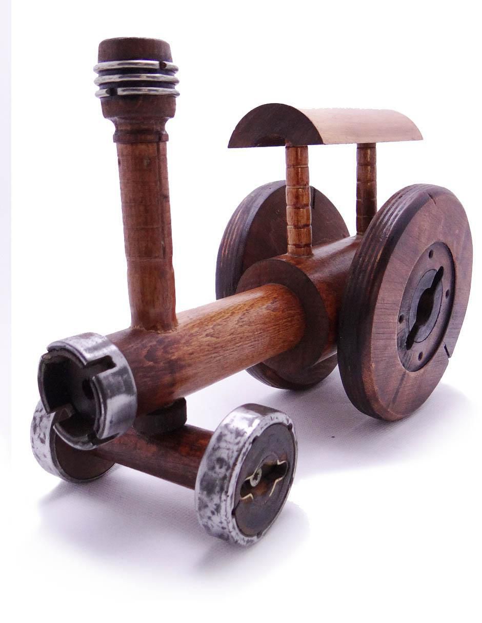 Carrito de vapor de madera