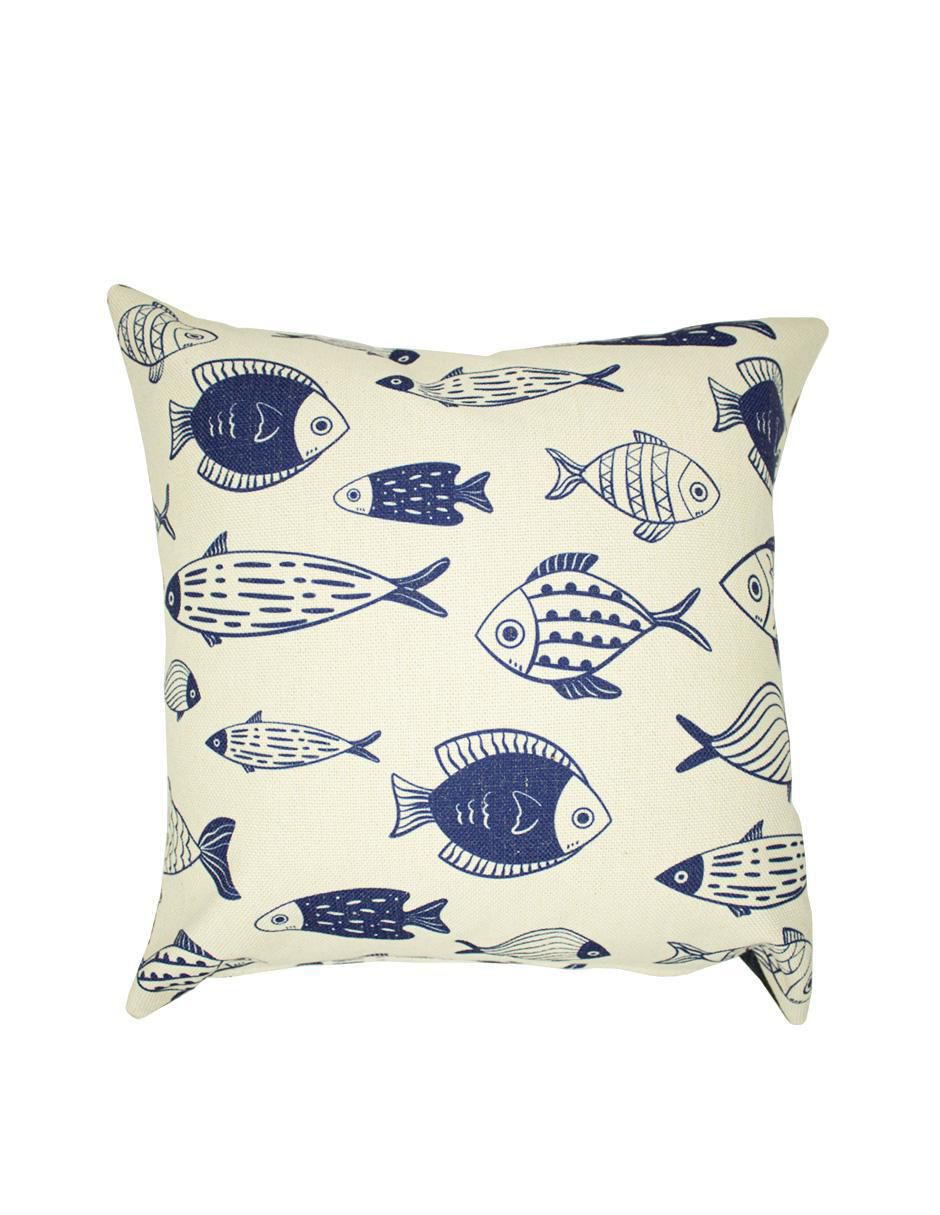 Cojín Fish Blue Corner Home Cojín Fish Blue Corner Home