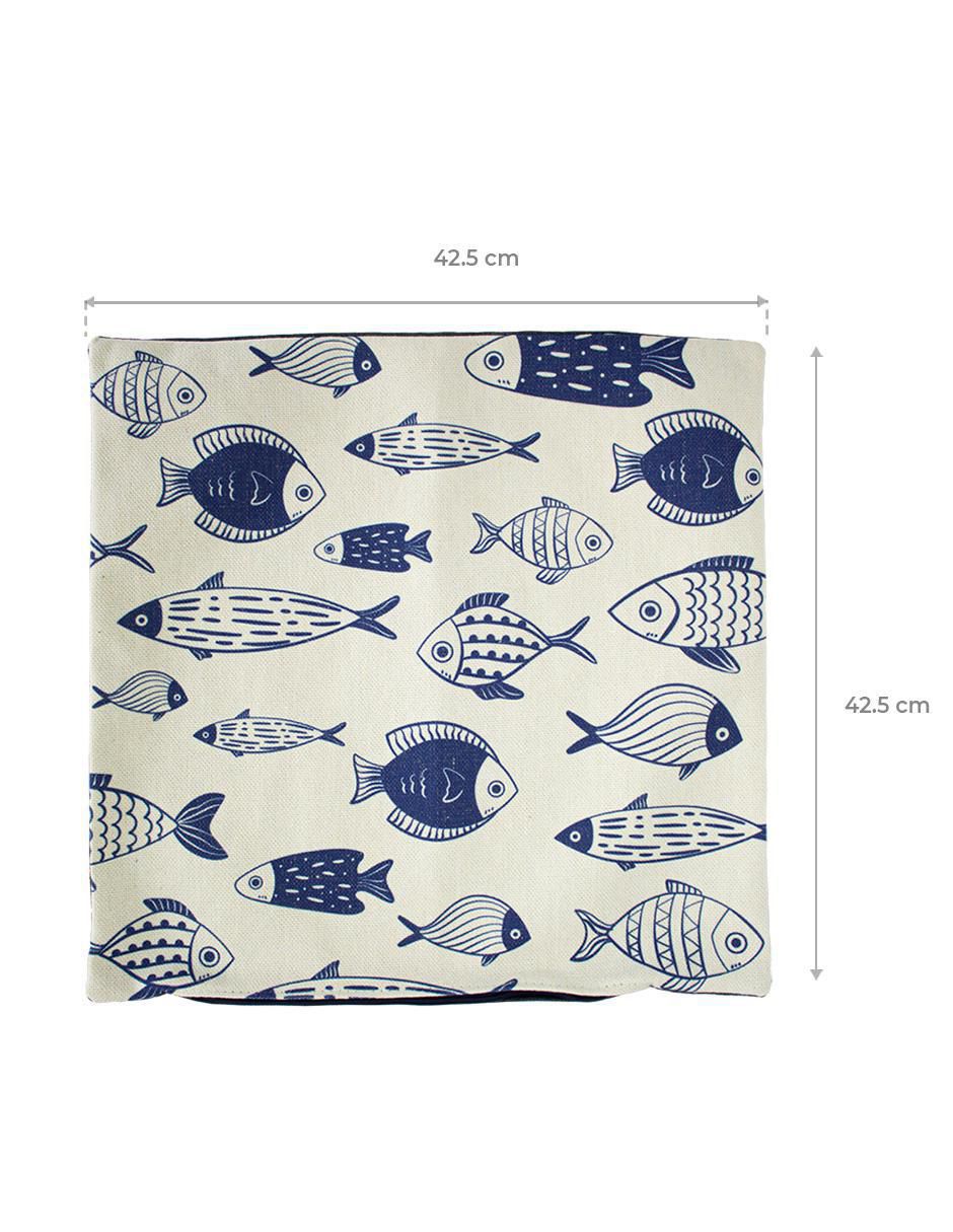 Cojín Fish Blue Corner Home 2