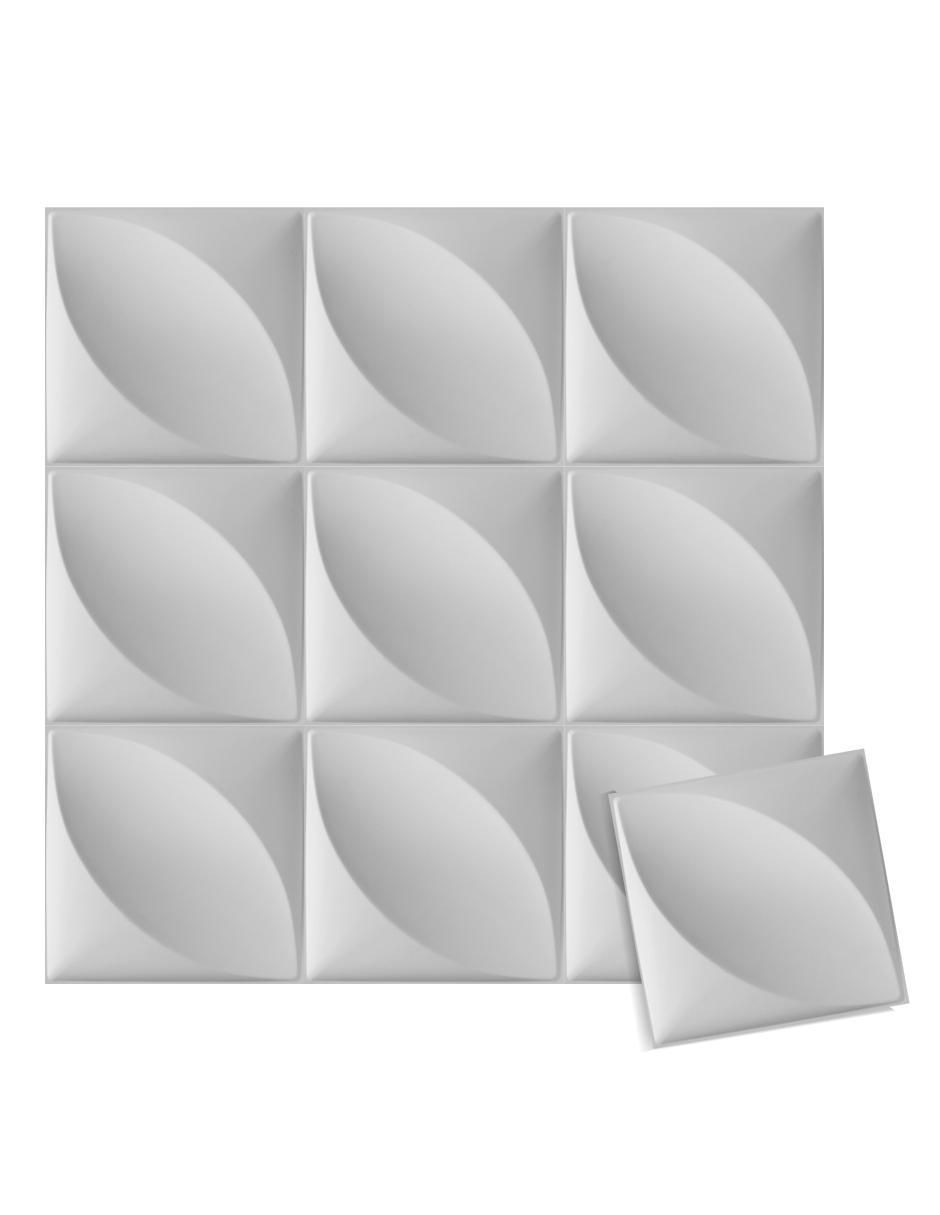 Paneles decorativos 3D Squares Panel de pared + Pegamento WallArt
