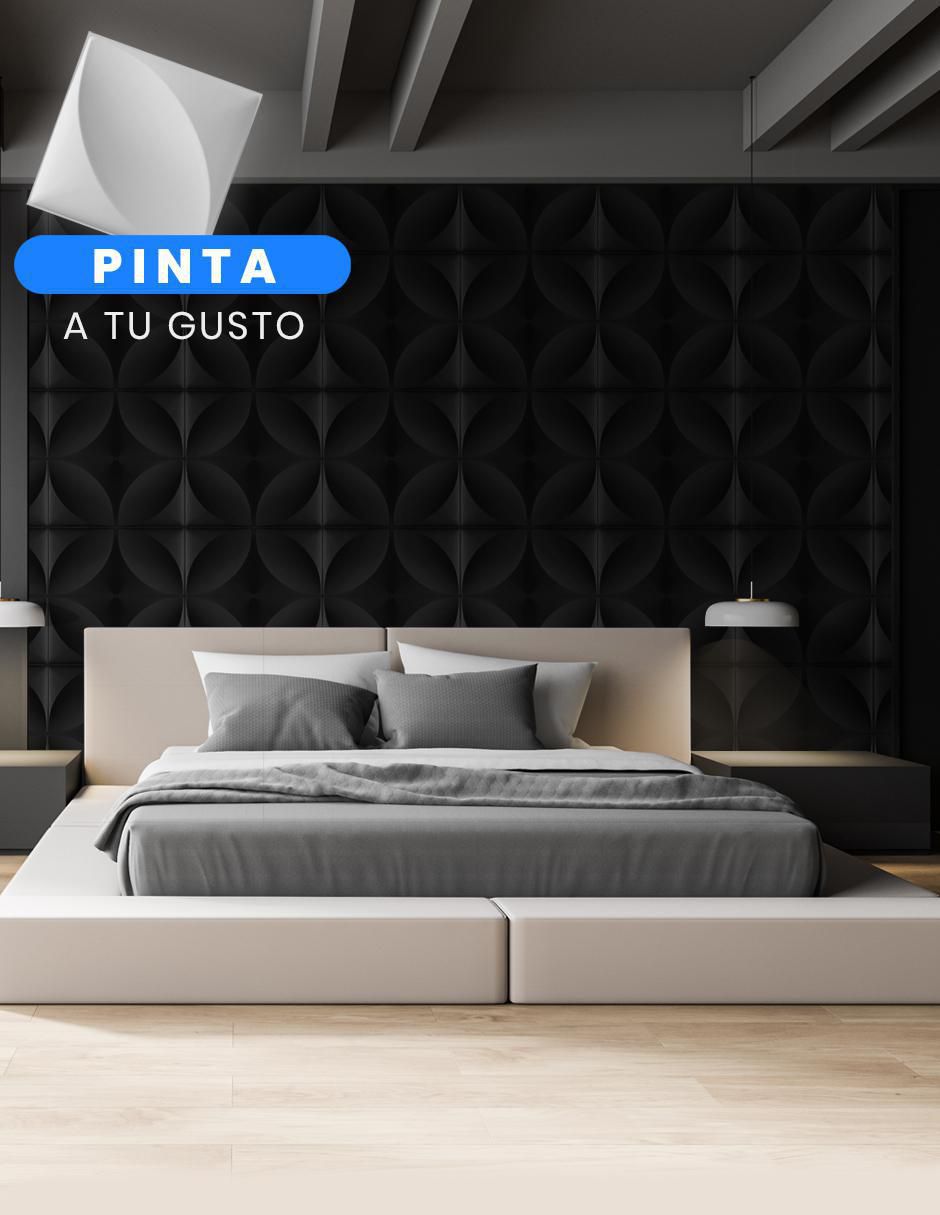 Set de 10 paneles decorativos 3D Hojas 3