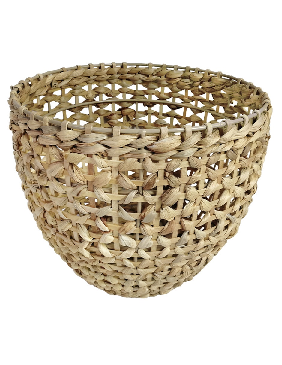 Cesto para ropa de fibras naturales