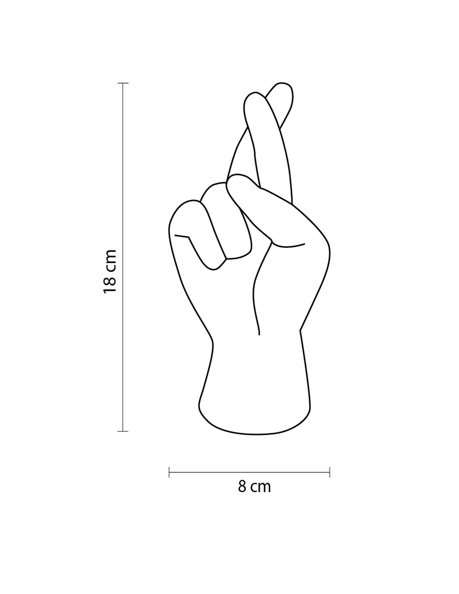 Figura de mano de cerámica