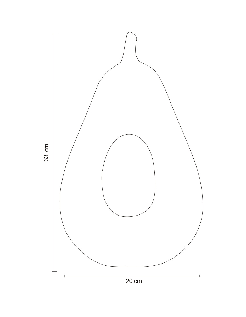 Figura de pera de cerámica 5