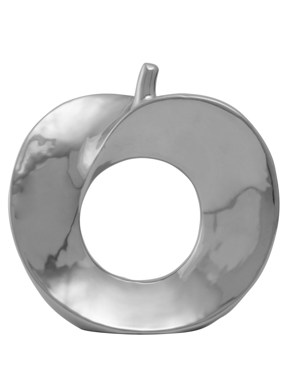 Figura de manzana de cerámica