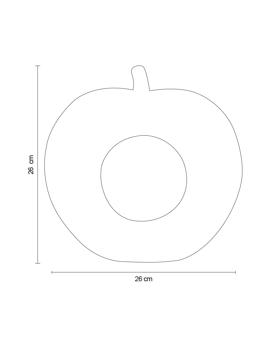 Figura de manzana de cerámica 5