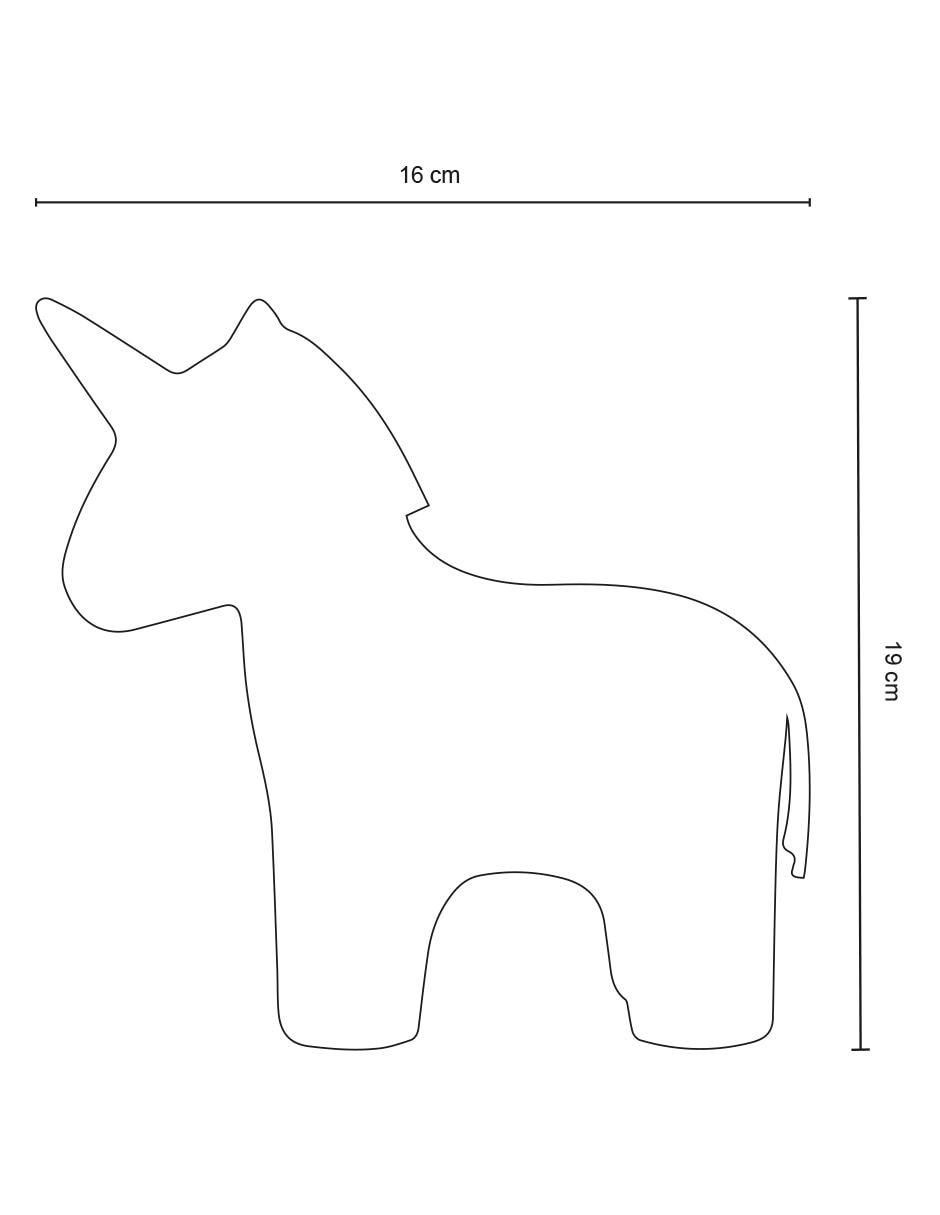 Figura de unicornio de cerámica 5