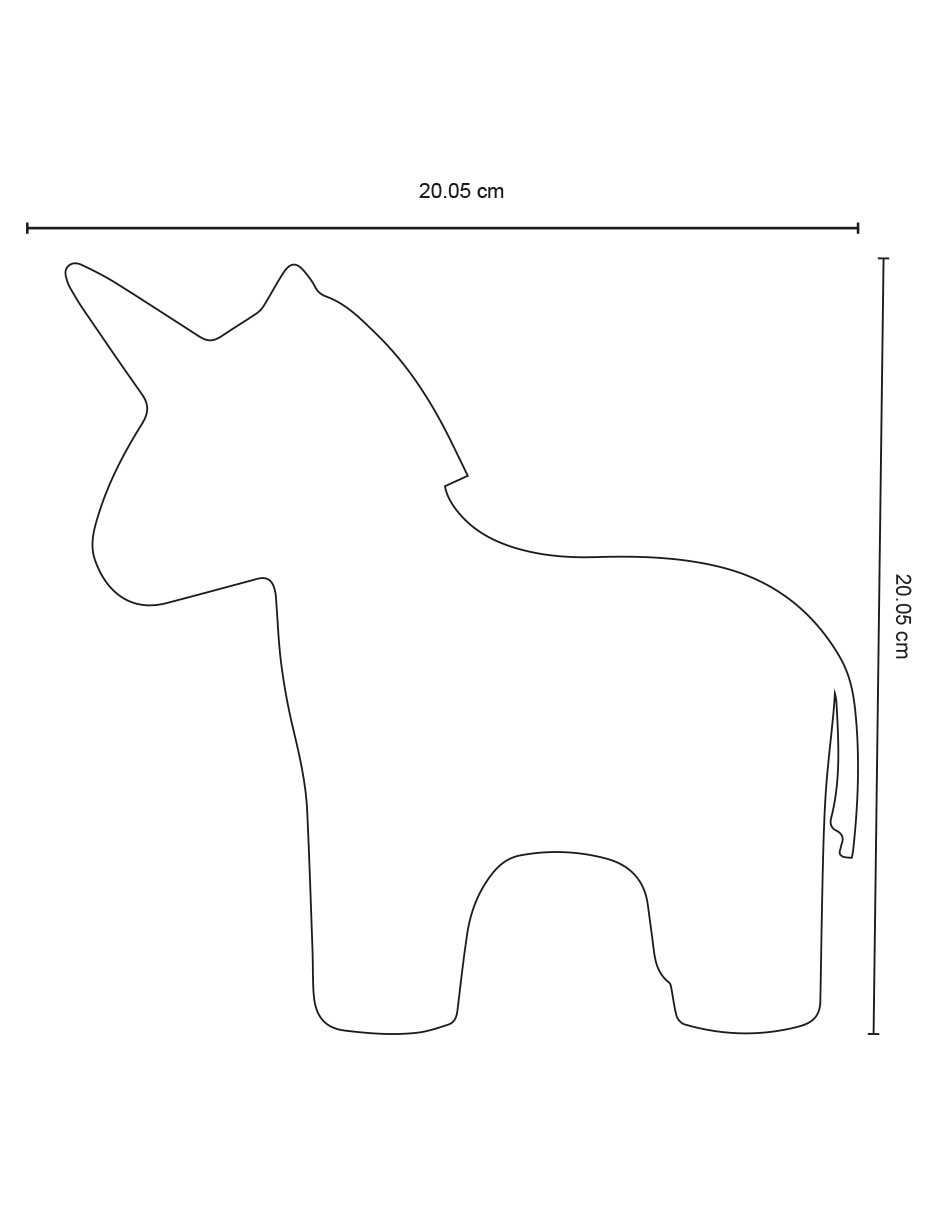 Figura de unicornio de cerámica 5