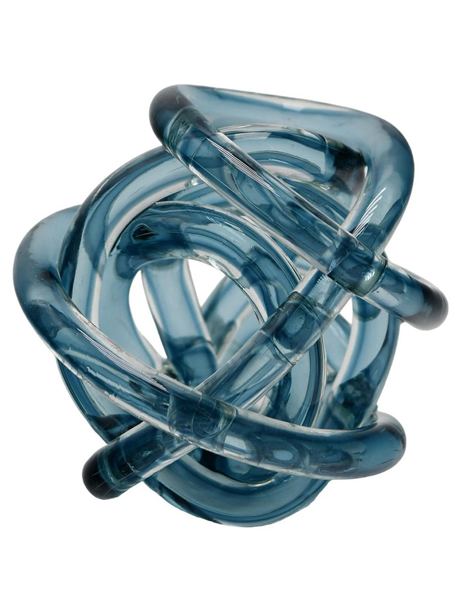 Figura de nudo de vidrio