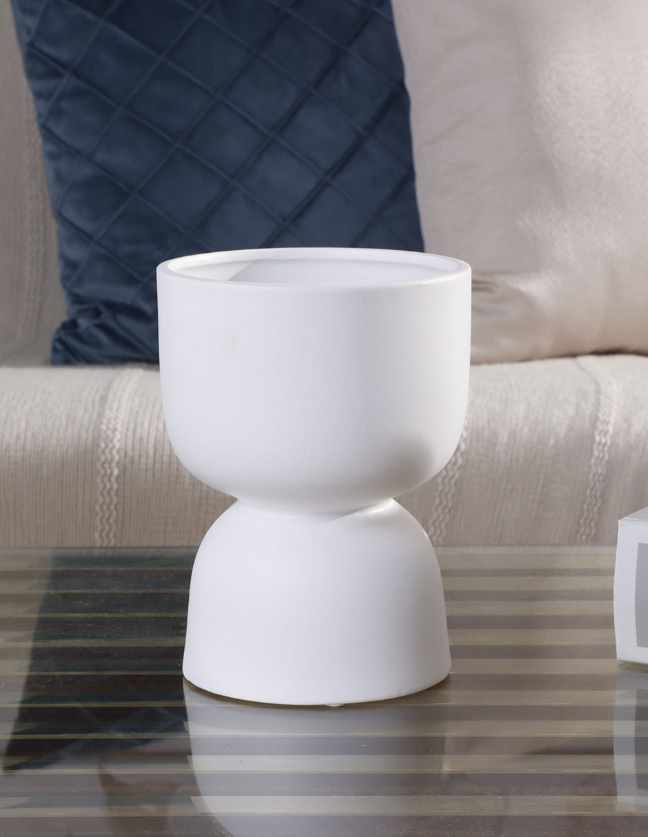 Maceta Century Bh de cerámica con sistema automático de riego 6