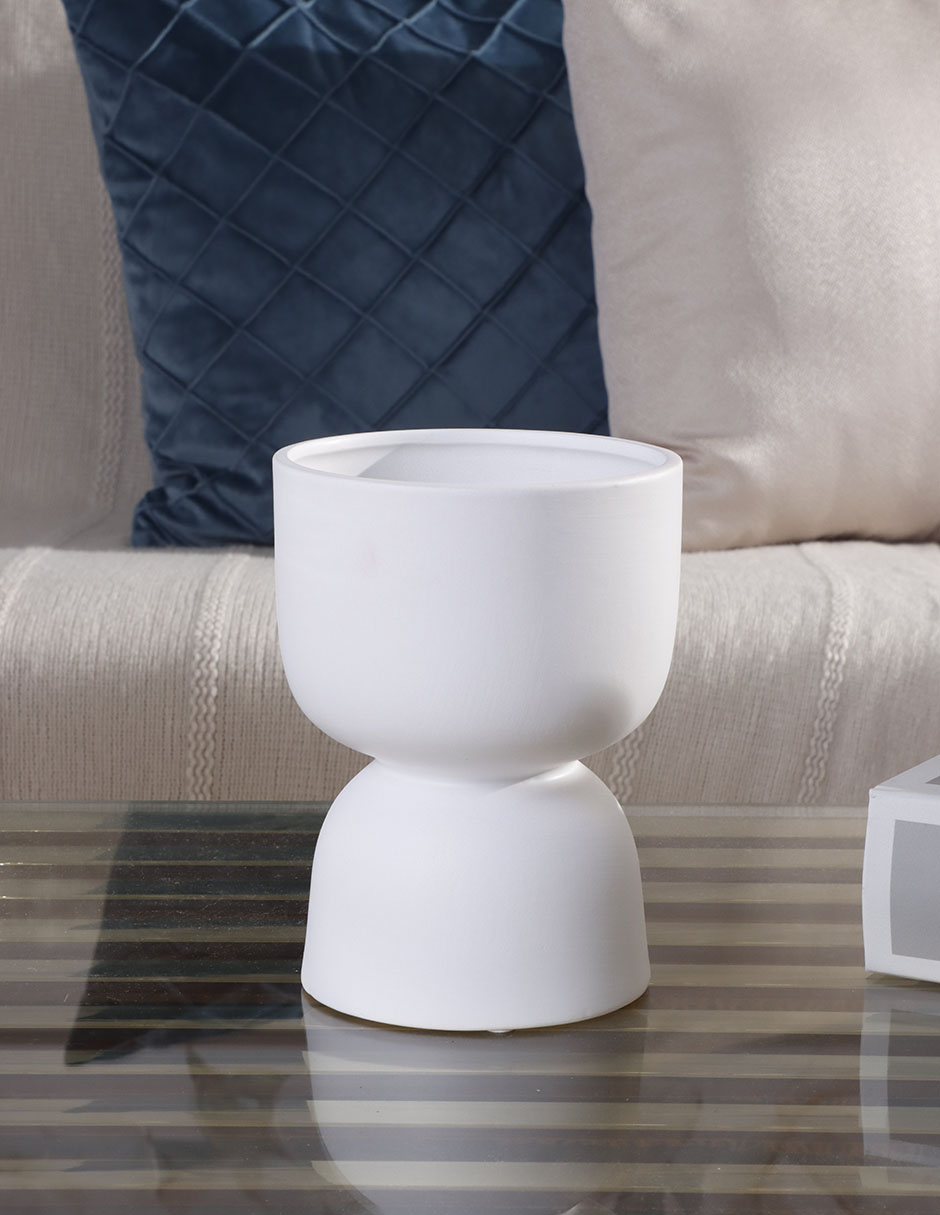 Maceta Century Bh de cerámica con sistema automático de riego 8