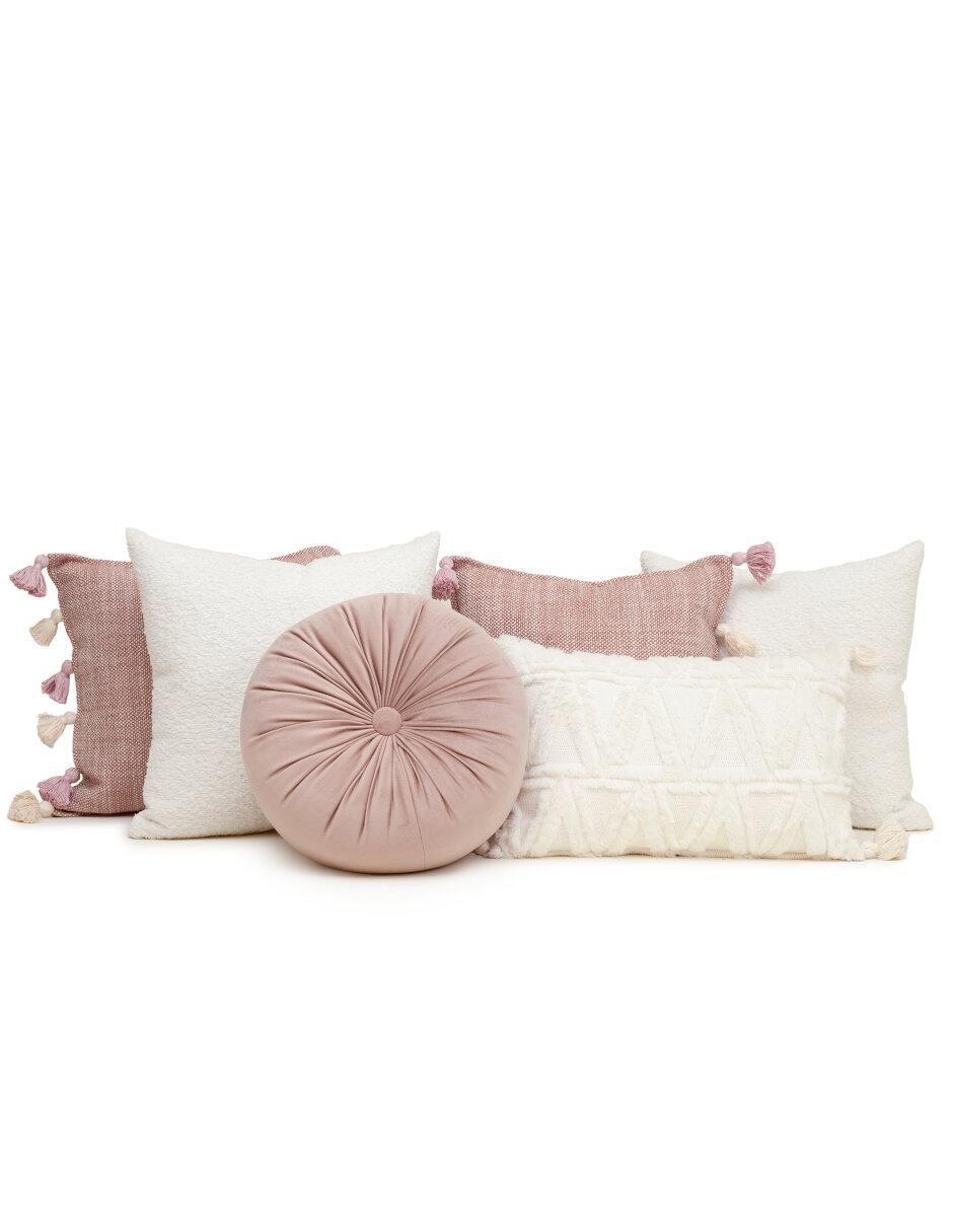 Set de cojín decorativo rosa 5 2024