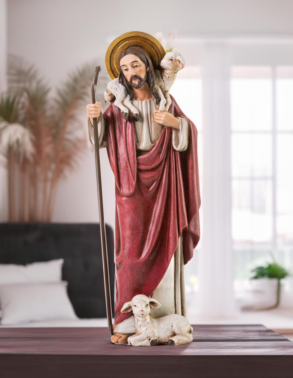 Escultura religiosa Buen Pastor 4