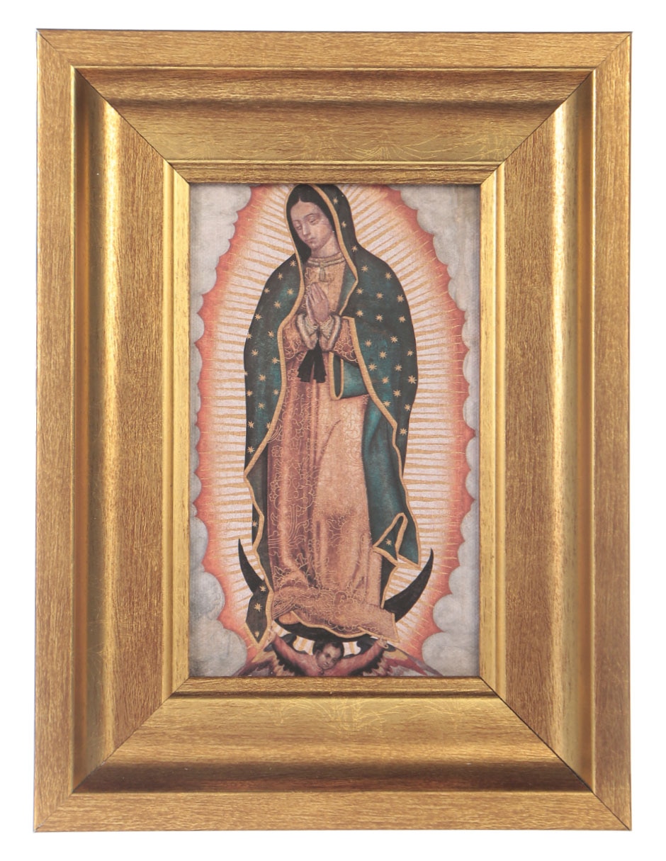 Retablo Virgen de Guadalupe técnica impresión