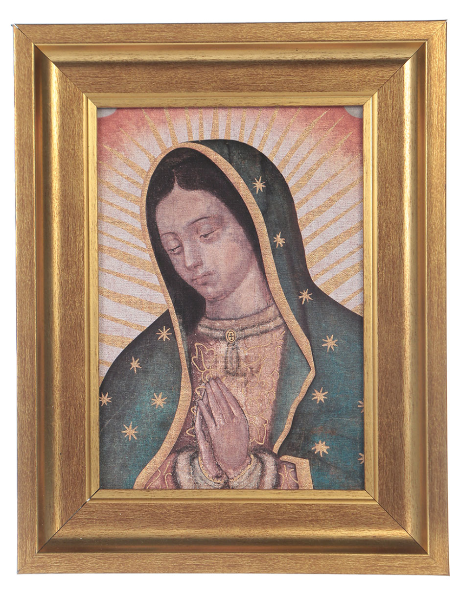 Retablo Virgen de Guadalupe técnica impresión