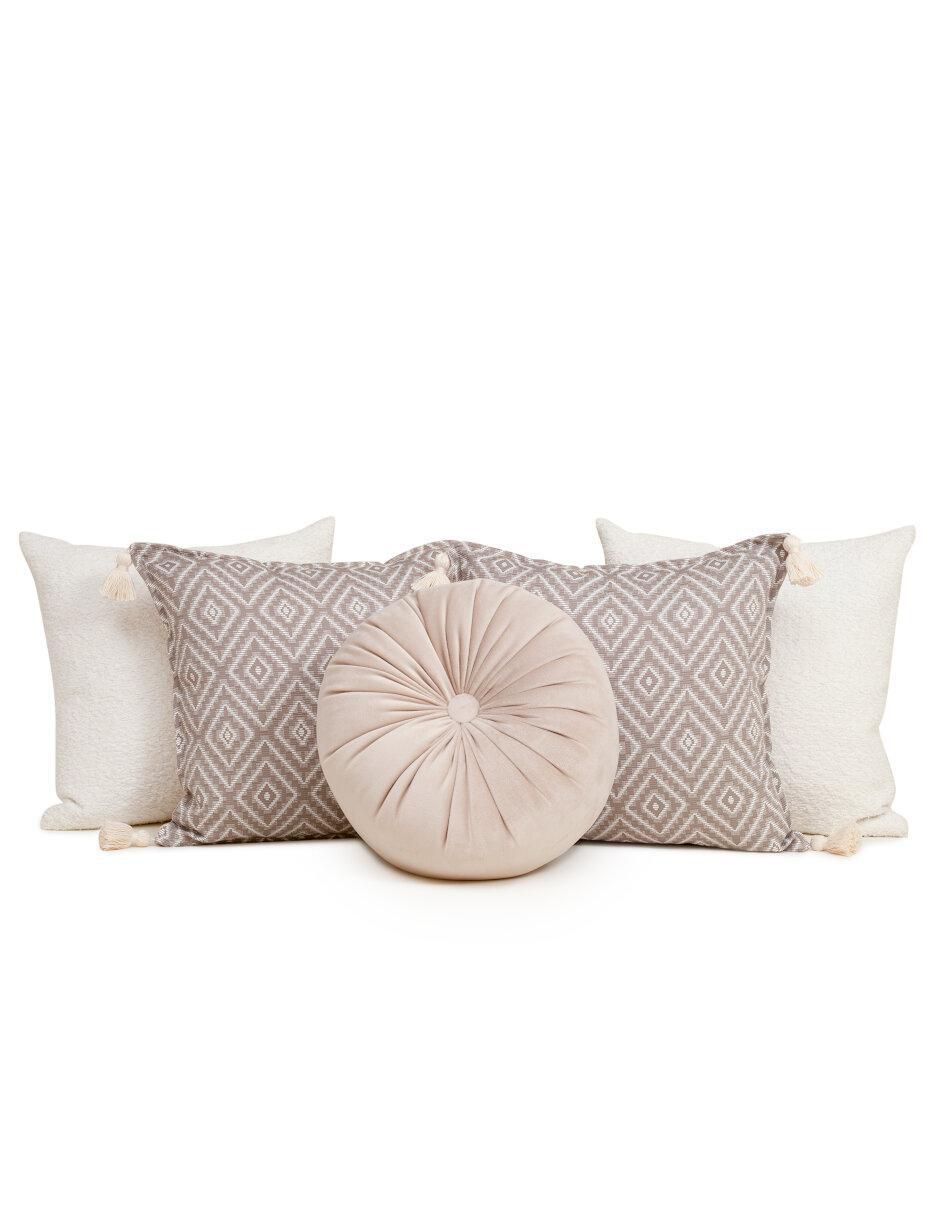 Set de cojín decorativo Beige Set de cojín decorativo Beige
