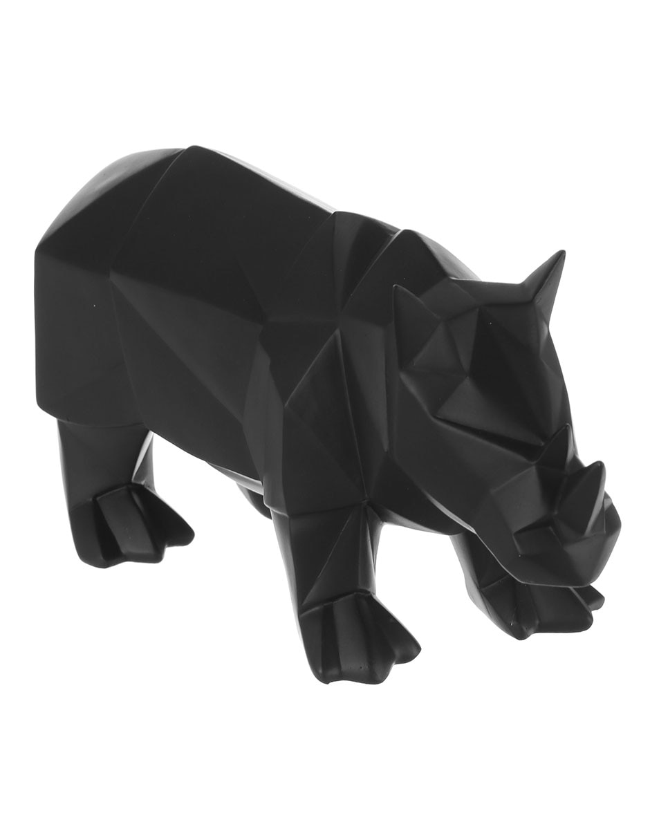 Figura de rinoceronte de resina 1