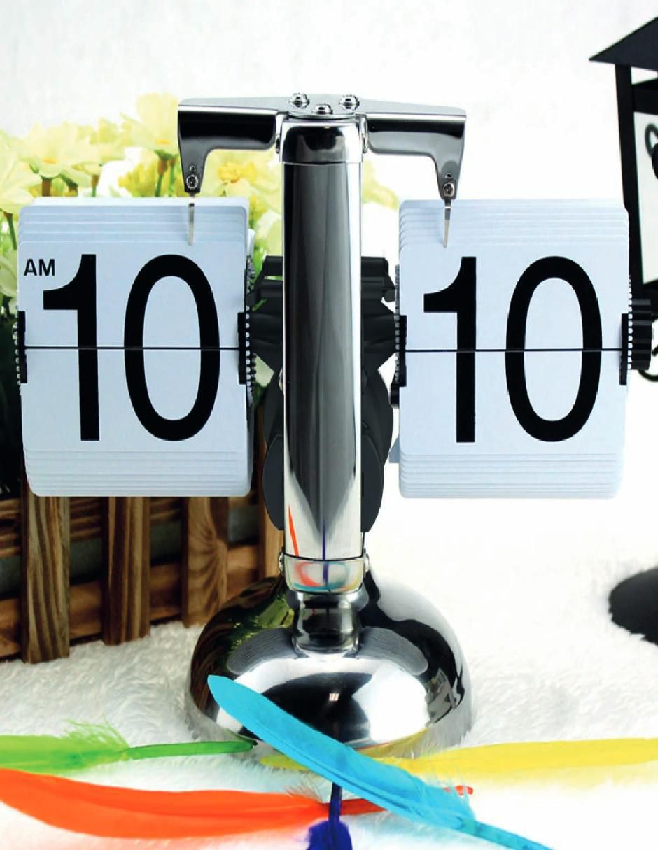 Reloj de mesa de acero inoxidable 5