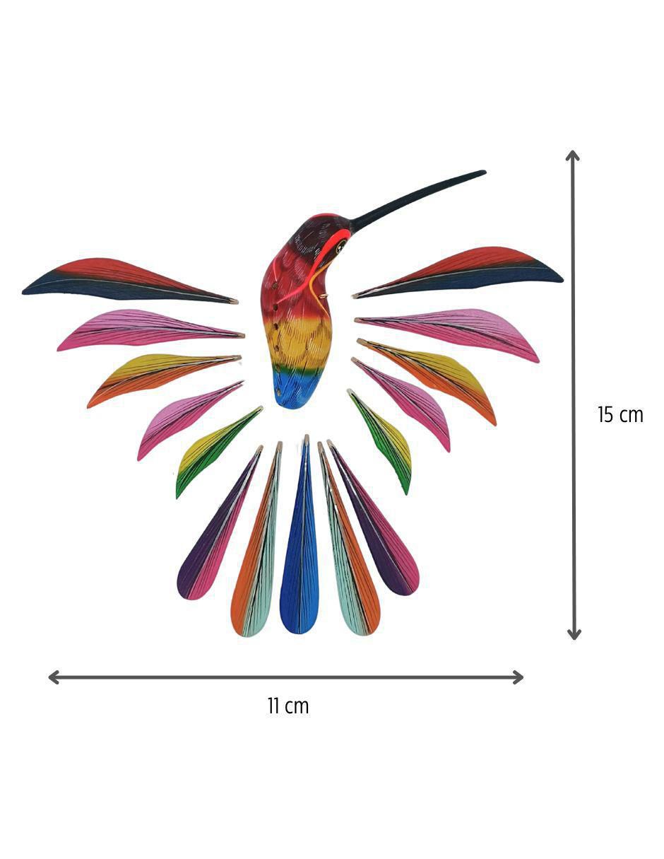 Escultura yag mani alebrijes colibrí "de" madera