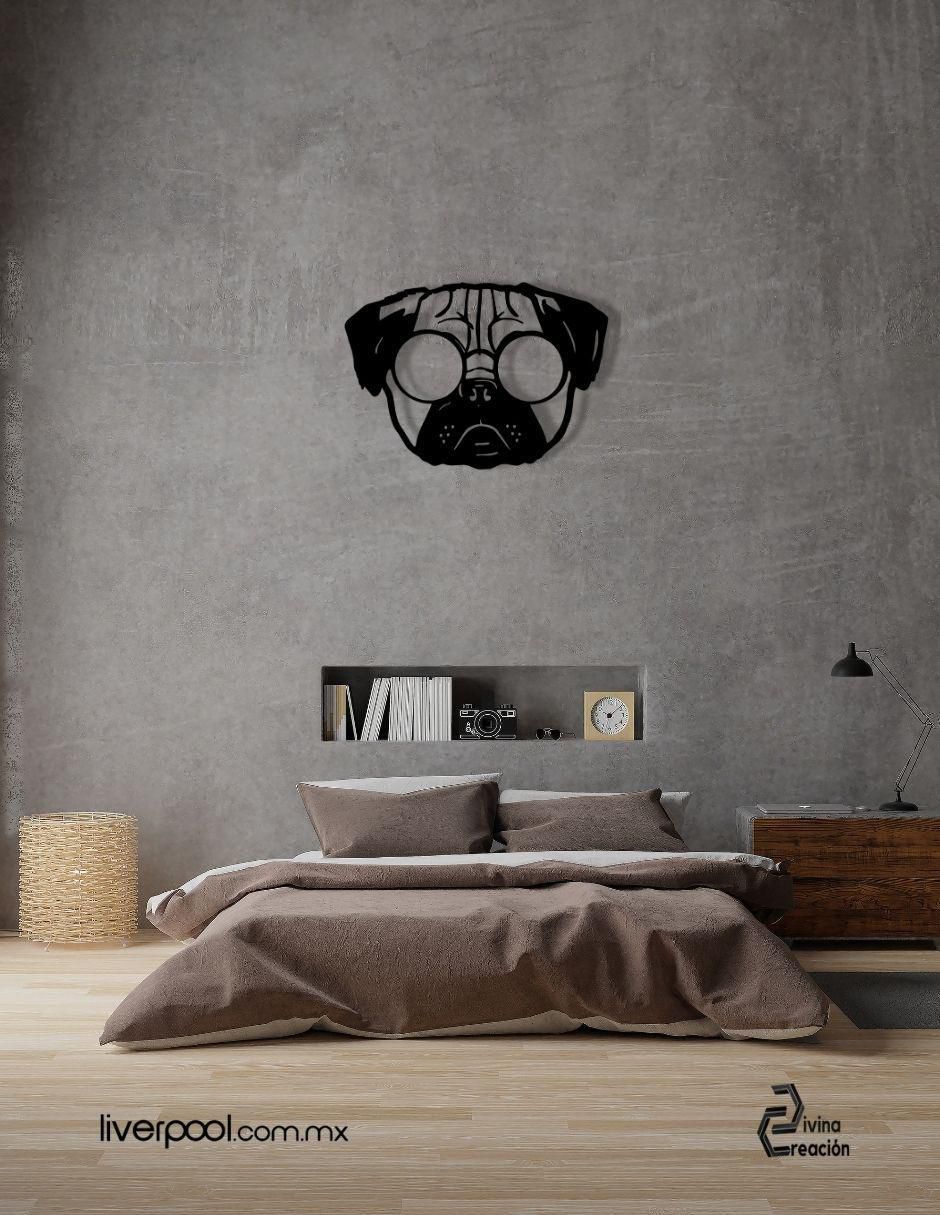 Cuadro decorativo pug cool 2
