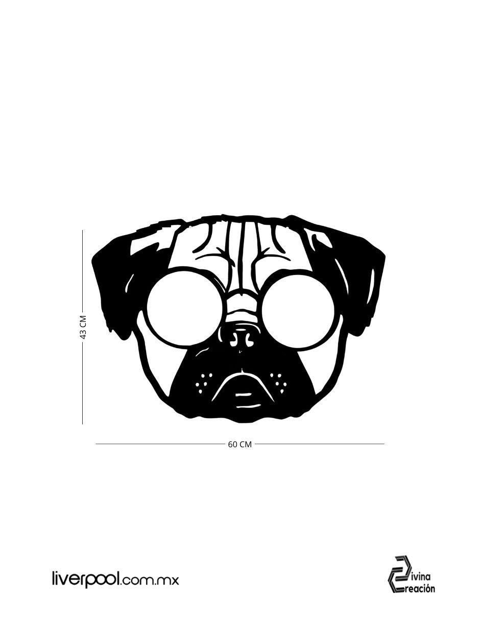 Cuadro decorativo pug cool 3