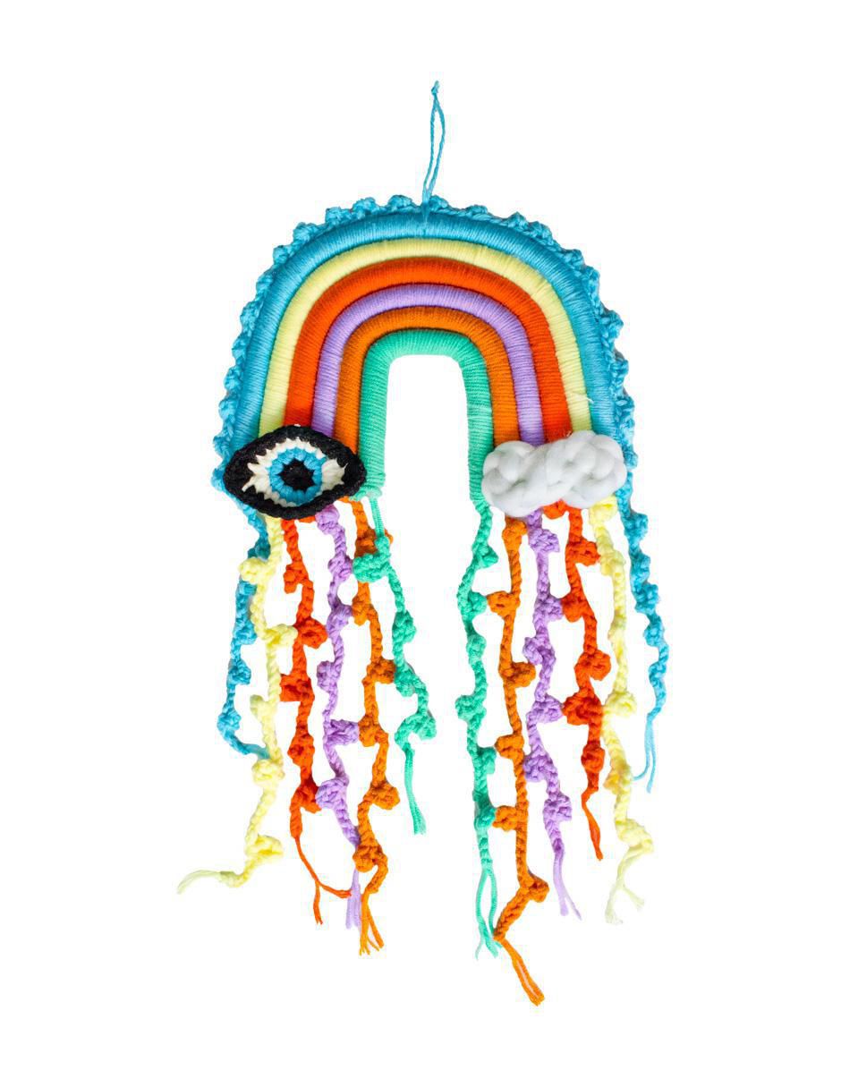 Colgante Macramé Diseño Arcoíris 1