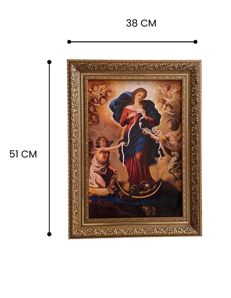 Cuadro Virgen Desatanudos técnica polioleo 6