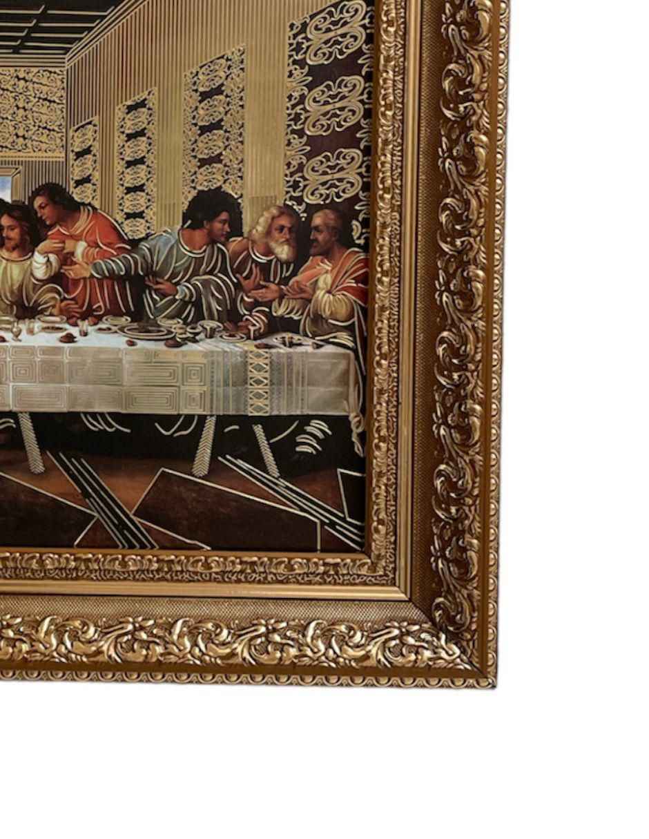 Cuadro La Última Cena de Leonardo da Vinci técnica polioleo 4