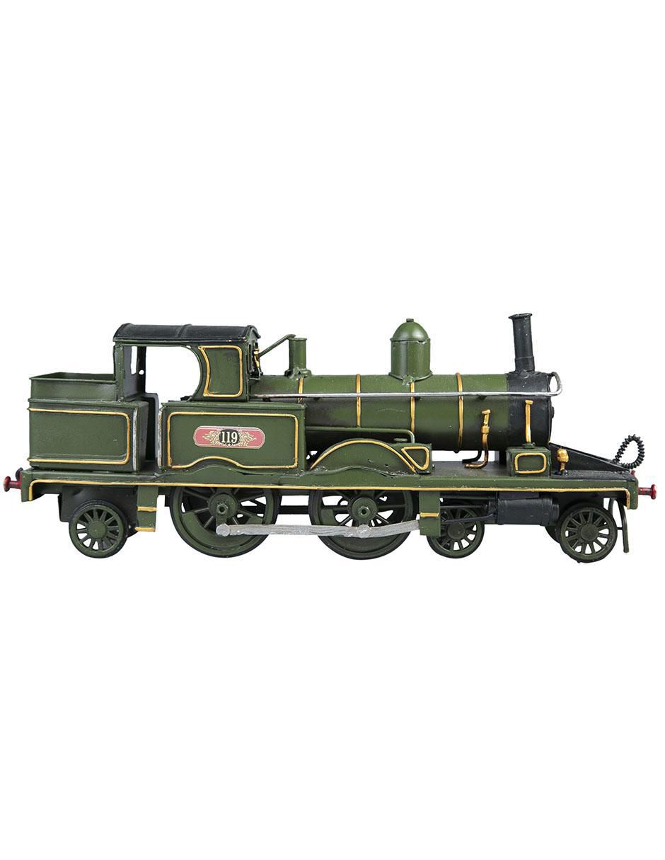 Figura de locomotora VINTAGE de metal